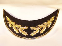 Army Style Visor with Gold Mylar